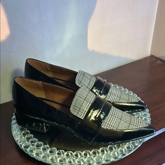 Franco Sarto Plaid & Patent Pointed Toe Heels - Women's Size 8.5 - NWOT - Picture 2 of 8